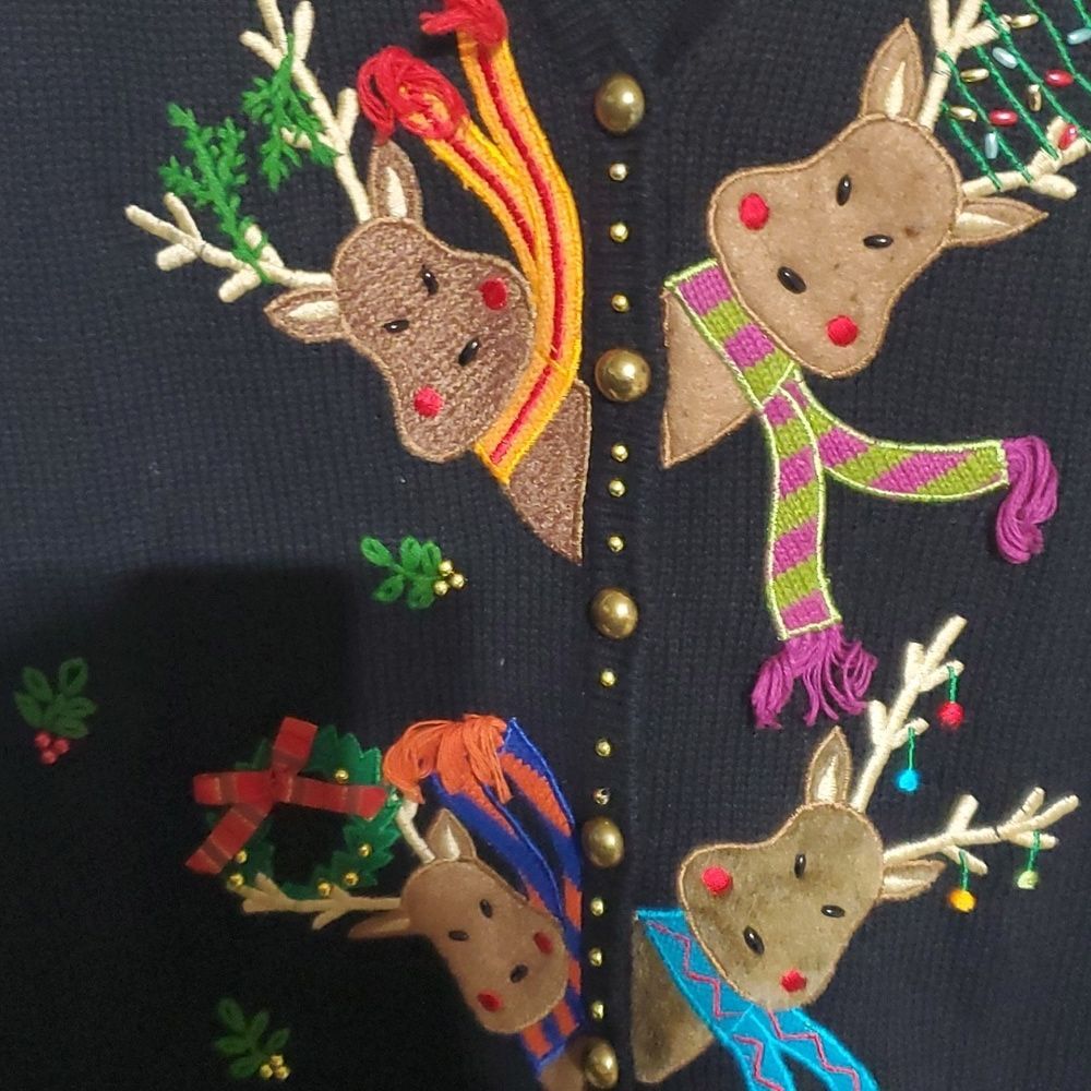 Hampshire Studio SNOW Decorated Half Jersey Size M - Picture 6 of 8